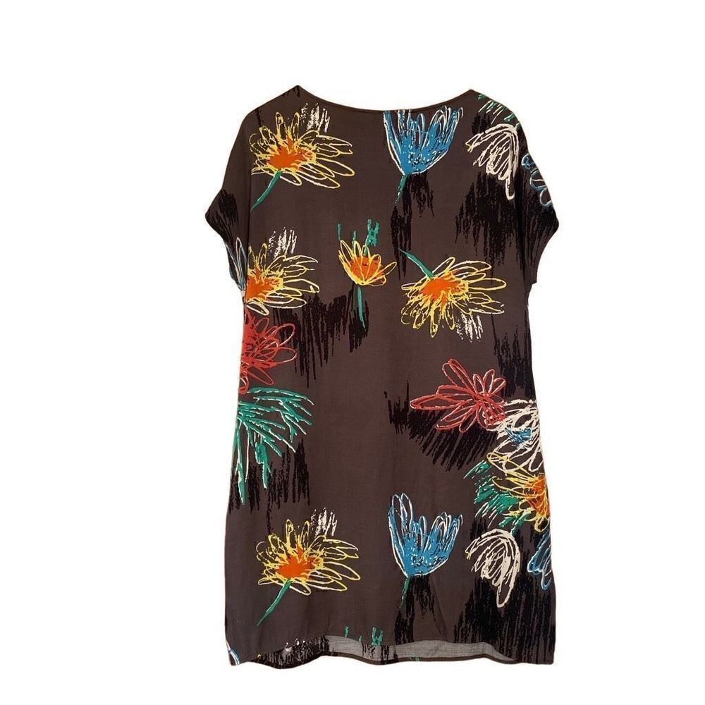 Boden Florance shift dress abstract stylized flower print lightweight US 10 - Picture 2 of 8